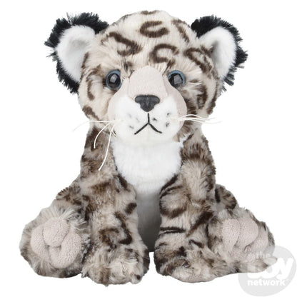 8" Animal Den Snow Leopard Plush Plush - Plushie Depot