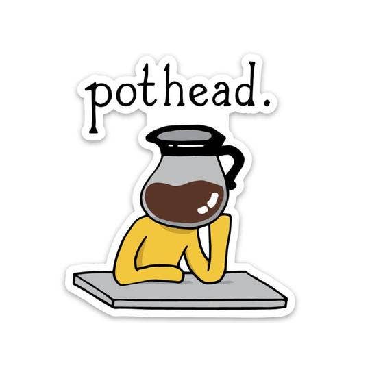 Pothead Coffee Sticker Sticker - Plushie Depot