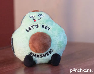 Punchkins - "Let's Get Smashed" Plush Drunk Avocado Stuffed Animals - Plushie Depot