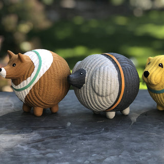 Assorted Ruff-Tex® HuggleMutt™ Latex Balls Dog Toys, 3 Pack, Large