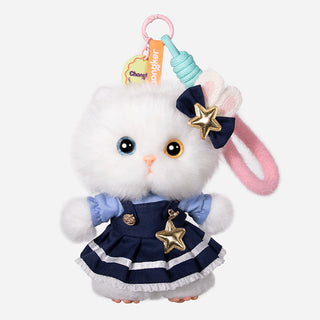 Kitty Bag Charms – Mini Plush Accessories for Girls Pet Lovers Creamy