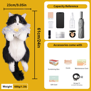 Tuxedo Cat Backpack – Cute Bag for Cat Fans Daily Companion