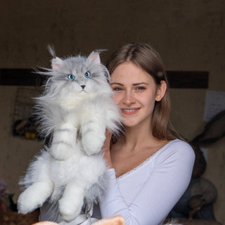 Silver Maine Coon Backpack-Majestic and Purrfect Companion