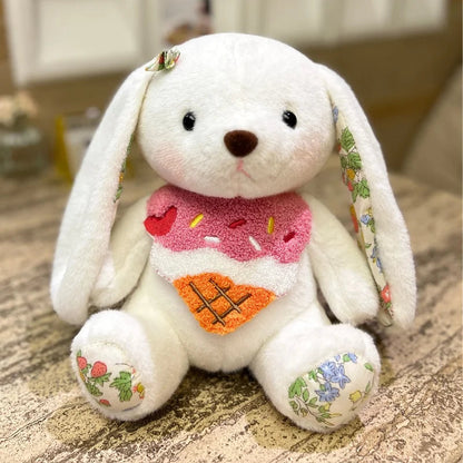 Happy Birthday Rabbit & Teddy Bear Gold 20cm Stuffed Animals - Plushie Depot