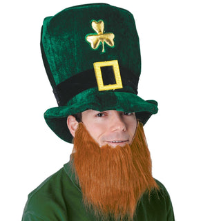 St. Patrick's Day Plush Leprechaun Hat with Beard | Plushie Depot