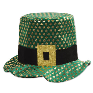 St. Patrick's Day Plush Gold Shamrock Hat