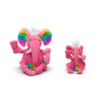 Rainbow Elephant Knottie® Plush Dog Toy Small
