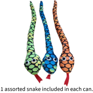 Canned Gifts - Slinky the Canned Snake Stuffed Animal Plush w/Funny Jokes Plushie Depot