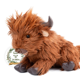 Highland Cow Plush – Weighted Toy for Kids & Adults