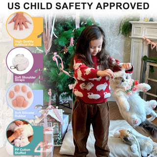 Mini Ragdoll Cat Backpack – Cute Handmade Bag for Girls