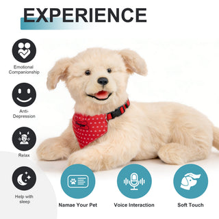 Percy Robot Cat - Interactive Emotional Support Pet Weighted Golden Retriever Dog Percy 1.1