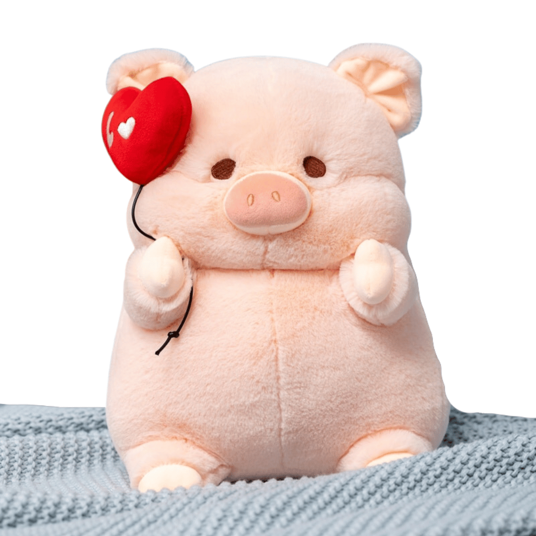 Heart Balloon Flying Pig Plushie Stuffed Animals - Plushie Depot