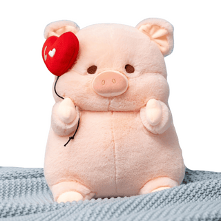 Heart Balloon Flying Pig Plushie - Plushie Depot