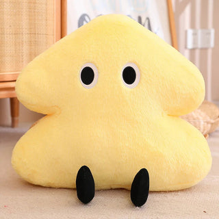 Cute Colorful Tree Pillows Light Yellow 43cm Plushie Depot