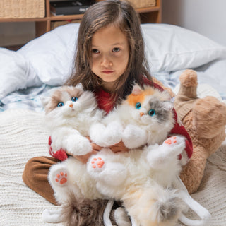 Mini Ragdoll Cat Backpack – Cute Handmade Bag for Girls