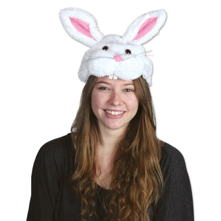 Easter Plush Bunny Head Hat