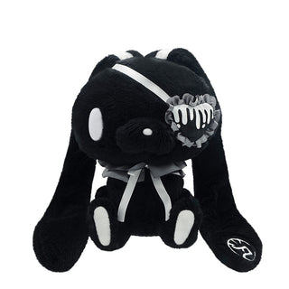 Gloomy Eye Patch Palm-Sized Sitting Plush (Black)