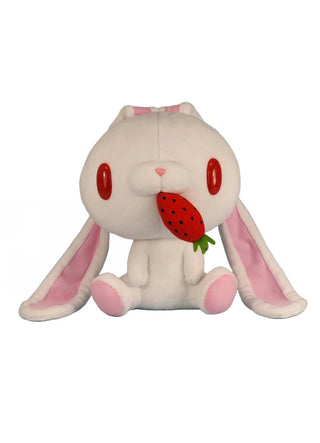 All Purpose Bunny Sitting 8" Carrot-Eating Plushie | Plushie Depot