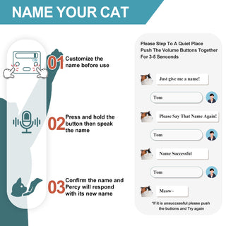 Breathing Calico Percy 2.0- Heartbeat Pur,Voice Robonic Cat