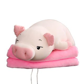 Pink pig plush toy - Plushie Depot