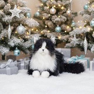 Tuxedo Weighted Plush – Realistic Companion Cat for Adults