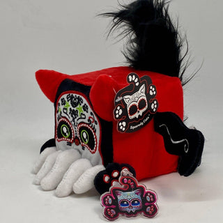 Squaredy Cats - Sugar Skull Cathulhu signature size plushie | Plushie Depot