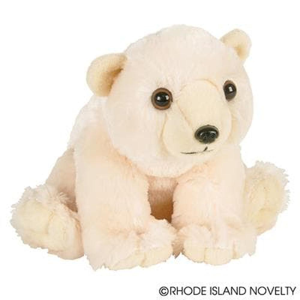 8" Animal Den Polar Bear Plush Plush - Plushie Depot