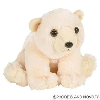 8" Animal Den Polar Bear Plush - Plushie Depot