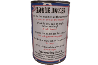 Canned Gifts - Canned Bald Eagle | Liberty | July 4th | Fourth of July USA | Plushie Depot