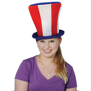 Patriotic Plush Tall Top Hat | Plushie Depot