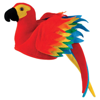 Luau Party Plush Parrot Hat | Plushie Depot