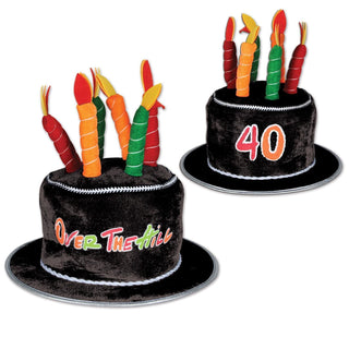 Plush 40th Birthday Over The Hill Birthday Cake Hat