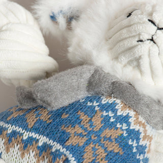 Leo Lamb Plush Dog Toy Knottie®