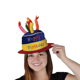 Plush Birthday Party Cake Hat