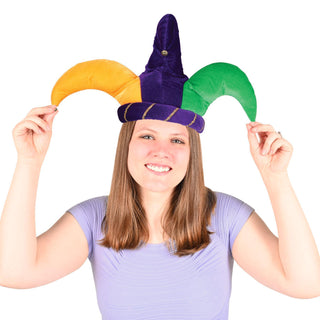 Mardi Gras Plush Jester Hat