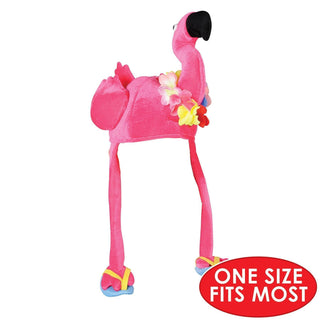 Luau Party Plush Flamingo Hat