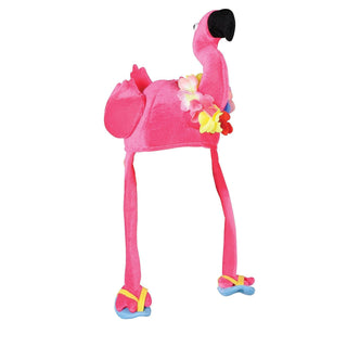 Luau Party Plush Flamingo Hat