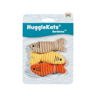 HuggleKats® Sardinies Cat Toys, 3 Pack