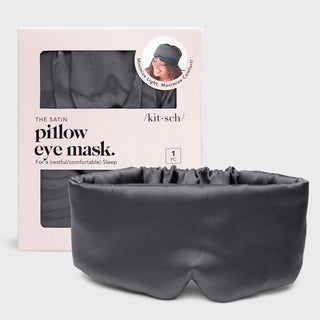 The Pillow Eye Mask - Charcoal - Plushie Depot