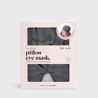 The Pillow Eye Mask - Charcoal - Plushie Depot