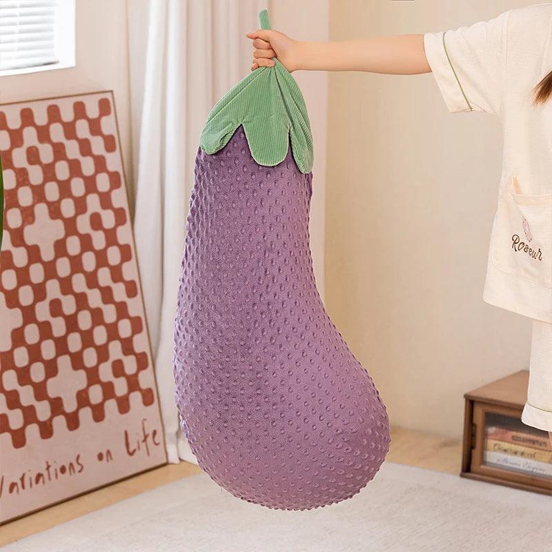 Kawaii Giant Eggplant Plush Toy Plushie Depot