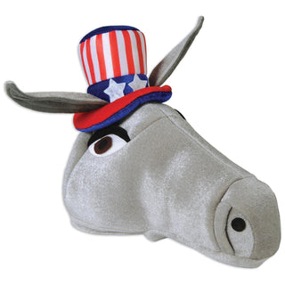 Plush Patriotic Donkey Hat