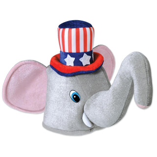 Plush Patriotic Elephant Hat | Plushie Depot