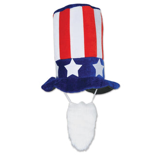 Plush Patriotic Hat with Beard | Plushie Depot