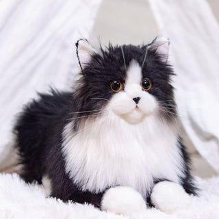 Tuxedo Weighted Plush – Realistic Companion Cat for Adults