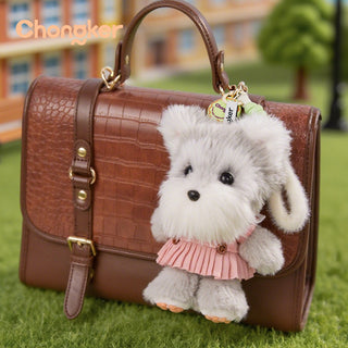 Gray Schnauzer Dog Charm- Kawaii Puppy Charm for Teens Gray Schnauzer Charm