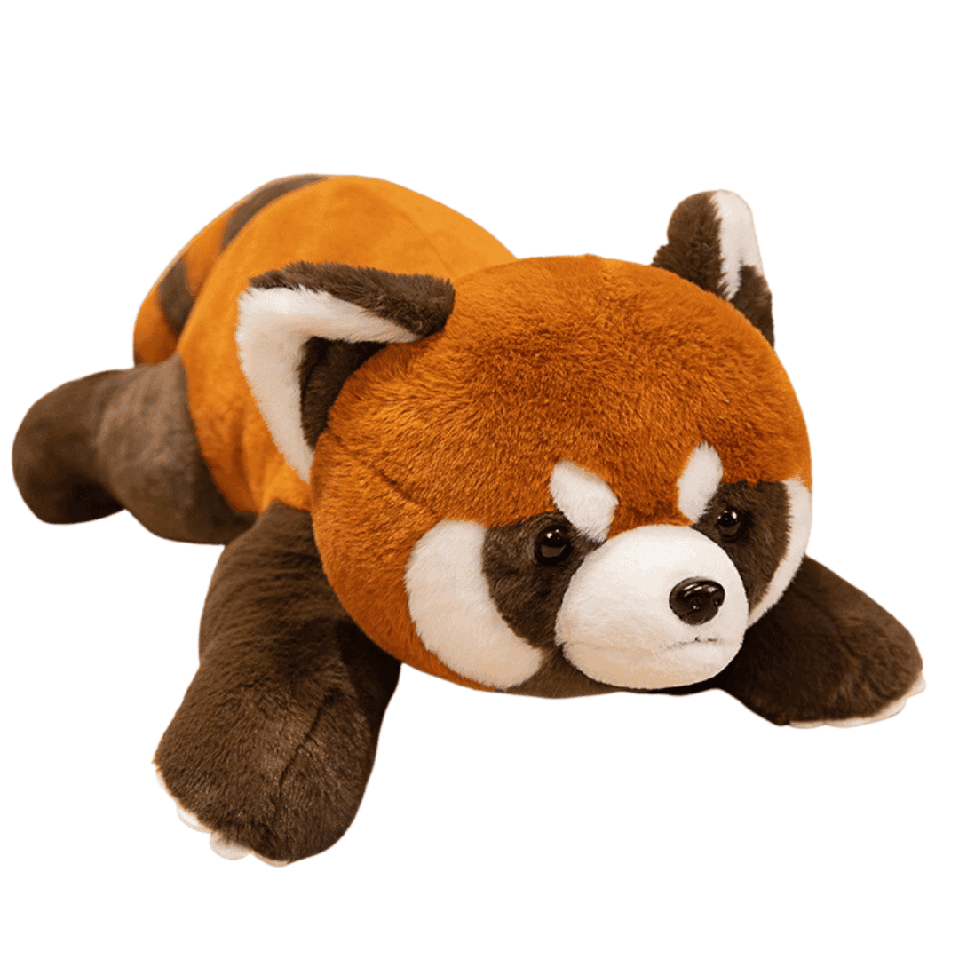 Large red panda stuffed top animal