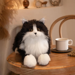 3lbs Tuxedo Handcrafted Weighted Plush – Realistic Companion Cat for Adults