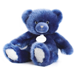 Classic Plush Stuffed Animal Teddy Bear Midnight Blue Plushie Depot