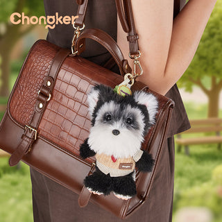 Gray Schnauzer Dog Charm- Kawaii Puppy Charm for Teens Black Schnauzer Charm